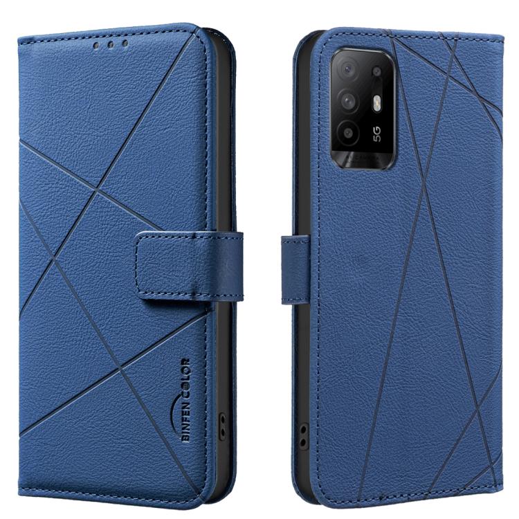 Geometric Pattern RFID Leather Phone Case, For OPPO A16 / A16S / A54S / A55 5G, For OPPO A94 4G / Reno5 F / F19 Rro, For OPPO A94 5G / F19 Pro+ / Reno5 Z 5G, For OPPO A74 5G / A93 5G / A54 5G, For OPPO A74 4G / F19 4G, For OPPO A72 / A52 / A92         ...