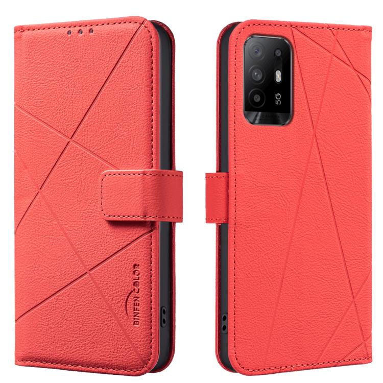 Geometric Pattern RFID Leather Phone Case, For OPPO A16 / A16S / A54S / A55 5G, For OPPO A94 4G / Reno5 F / F19 Rro, For OPPO A94 5G / F19 Pro+ / Reno5 Z 5G, For OPPO A74 5G / A93 5G / A54 5G, For OPPO A74 4G / F19 4G, For OPPO A72 / A52 / A92         ...