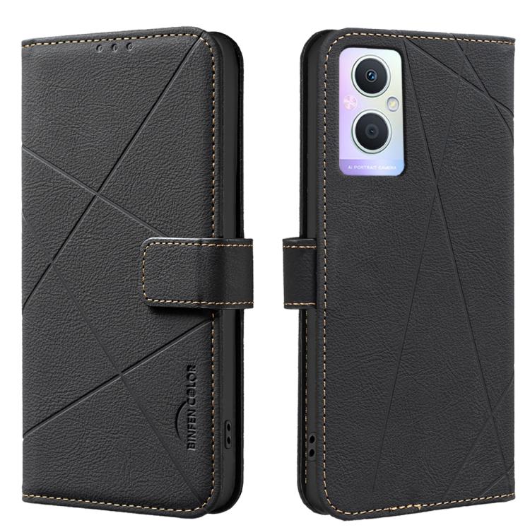 Geometric Pattern RFID Leather Phone Case, For OPPO A38 4G / A18 4G, For OPPO A58 4G, For OPPO A78 4G, For OPPO A98 5G / F23 / A1, For OPPO A78 5G, For OPPO A96 5G / Reno7 Z, For OPPO A16 / A16S / A54S / A55 5G, For OPPO A94 4G / Reno5 F / F19 Rro