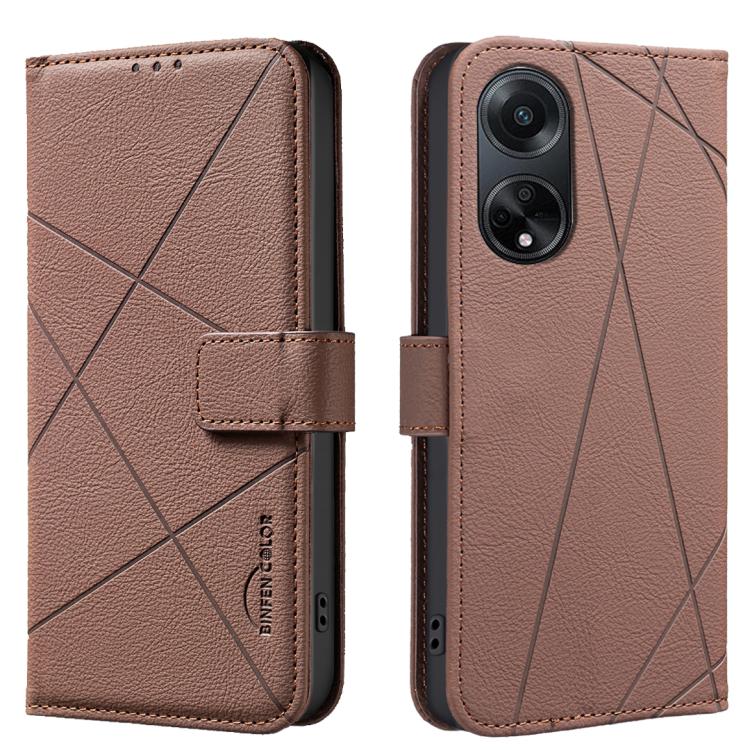 Geometric Pattern RFID Leather Phone Case, For OPPO A38 4G / A18 4G, For OPPO A58 4G, For OPPO A78 4G, For OPPO A98 5G / F23 / A1, For OPPO A78 5G, For OPPO A96 5G / Reno7 Z, For OPPO A16 / A16S / A54S / A55 5G, For OPPO A94 4G / Reno5 F / F19 Rro