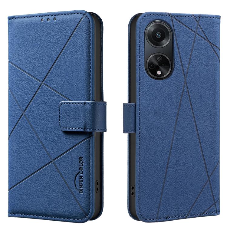 Geometric Pattern RFID Leather Phone Case, For OPPO A38 4G / A18 4G, For OPPO A58 4G, For OPPO A78 4G, For OPPO A98 5G / F23 / A1, For OPPO A78 5G, For OPPO A96 5G / Reno7 Z, For OPPO A16 / A16S / A54S / A55 5G, For OPPO A94 4G / Reno5 F / F19 Rro