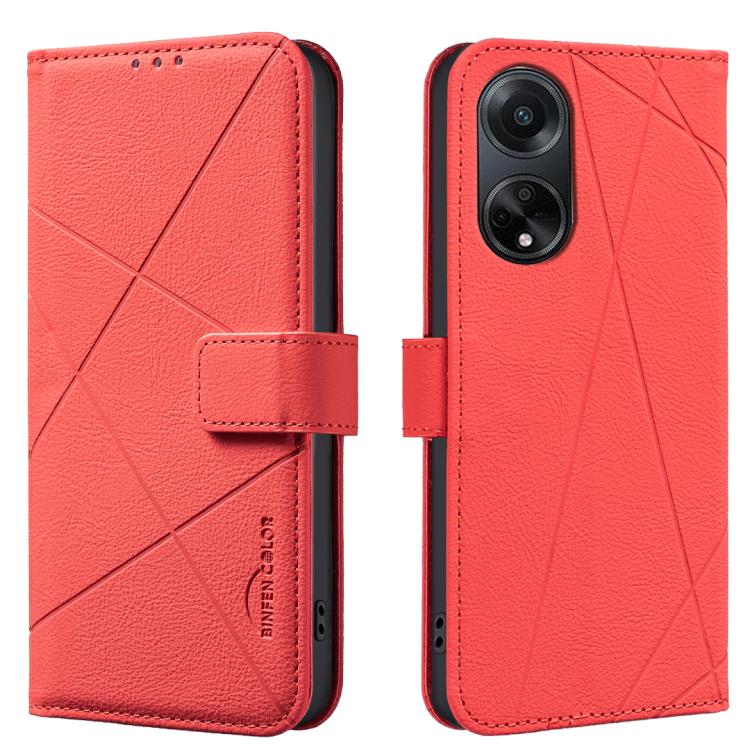 Geometric Pattern RFID Leather Phone Case, For OPPO A38 4G / A18 4G, For OPPO A58 4G, For OPPO A78 4G, For OPPO A98 5G / F23 / A1, For OPPO A78 5G, For OPPO A96 5G / Reno7 Z, For OPPO A16 / A16S / A54S / A55 5G, For OPPO A94 4G / Reno5 F / F19 Rro