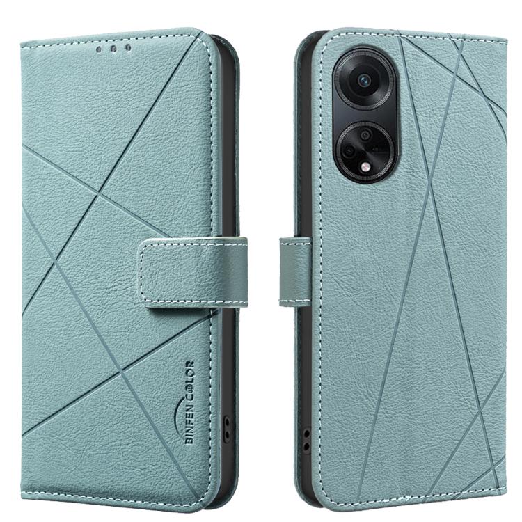 Geometric Pattern RFID Leather Phone Case, For OPPO A38 4G / A18 4G, For OPPO A58 4G, For OPPO A78 4G, For OPPO A98 5G / F23 / A1, For OPPO A78 5G, For OPPO A96 5G / Reno7 Z, For OPPO A16 / A16S / A54S / A55 5G, For OPPO A94 4G / Reno5 F / F19 Rro