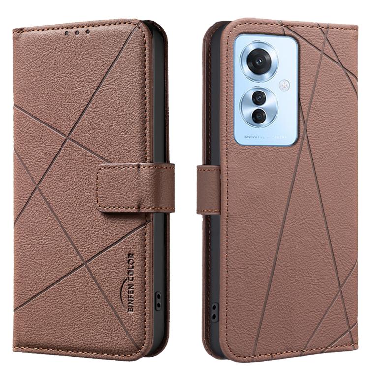 Geometric Pattern RFID Leather Phone Case, For OPPO A60 4G, For OPPO Reno11 F 5G, For OPPO A38 4G / A18 4G, For OPPO A58 4G, For OPPO A78 4G, For OPPO A98 5G / F23 / A1, For OPPO A78 5G, For OPPO A96 5G / Reno7 Z