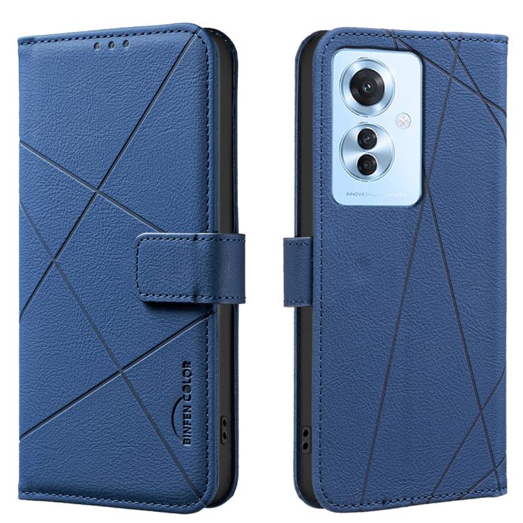 Geometric Pattern RFID Leather Phone Case, For OPPO A60 4G, For OPPO Reno11 F 5G, For OPPO A38 4G / A18 4G, For OPPO A58 4G, For OPPO A78 4G, For OPPO A98 5G / F23 / A1, For OPPO A78 5G, For OPPO A96 5G / Reno7 Z