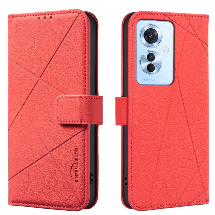 Geometric Pattern RFID Leather Phone Case, For OPPO A60 4G, For OPPO Reno11 F 5G, For OPPO A38 4G / A18 4G, For OPPO A58 4G, For OPPO A78 4G, For OPPO A98 5G / F23 / A1, For OPPO A78 5G, For OPPO A96 5G / Reno7 Z