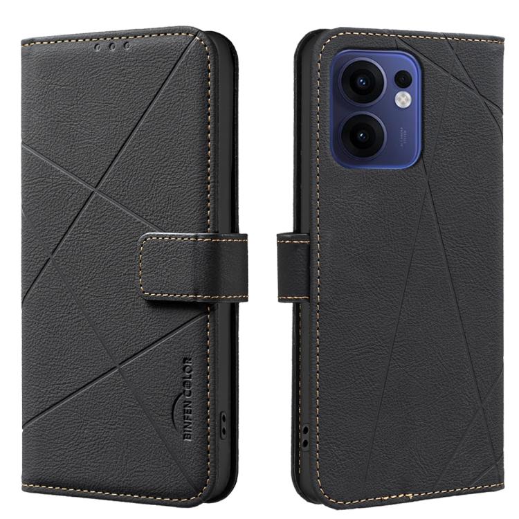 Geometric Pattern RFID Leather Phone Case, For OPPO Reno15 F 5G Global, For OPPO Reno15 5G Global, For OPPO A6 Pro 5G/4G Global / F31 5G, For OPPO Reno14 F 5G, For OPPO A79 5G, For OPPO Reno13 F 5G, For OPPO A60 4G, For OPPO Reno11 F 5G