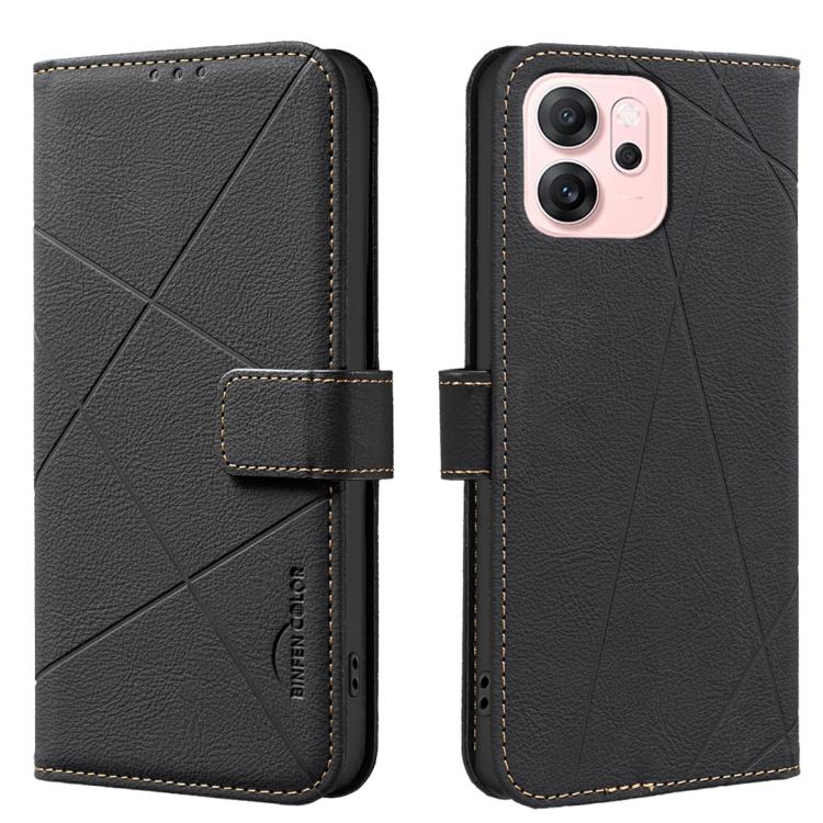 Geometric Pattern RFID Leather Phone Case, For OPPO Reno15 F 5G Global, For OPPO Reno15 5G Global, For OPPO A6 Pro 5G/4G Global / F31 5G, For OPPO Reno14 F 5G, For OPPO A79 5G, For OPPO Reno13 F 5G, For OPPO A60 4G, For OPPO Reno11 F 5G