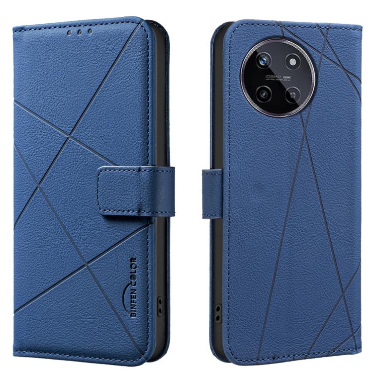 Geometric Pattern RFID Leather Phone Case, For Realme C75 4G, For Realme 12 5G Global, For Realme 12+ 5G, For Realme 12 Pro 5G / 12 Pro+ 5G Global, For Realme 11 4G Global, For Realme 11 5G Global / 11X, For Realme C53, For Realme C55