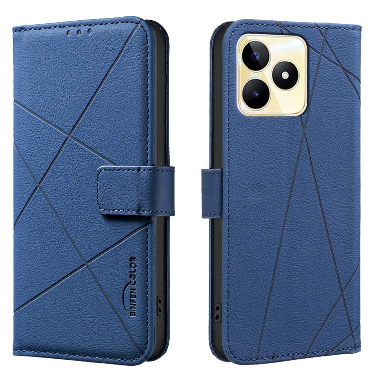 Geometric Pattern RFID Leather Phone Case, For Realme C75 4G, For Realme 12 5G Global, For Realme 12+ 5G, For Realme 12 Pro 5G / 12 Pro+ 5G Global, For Realme 11 4G Global, For Realme 11 5G Global / 11X, For Realme C53, For Realme C55