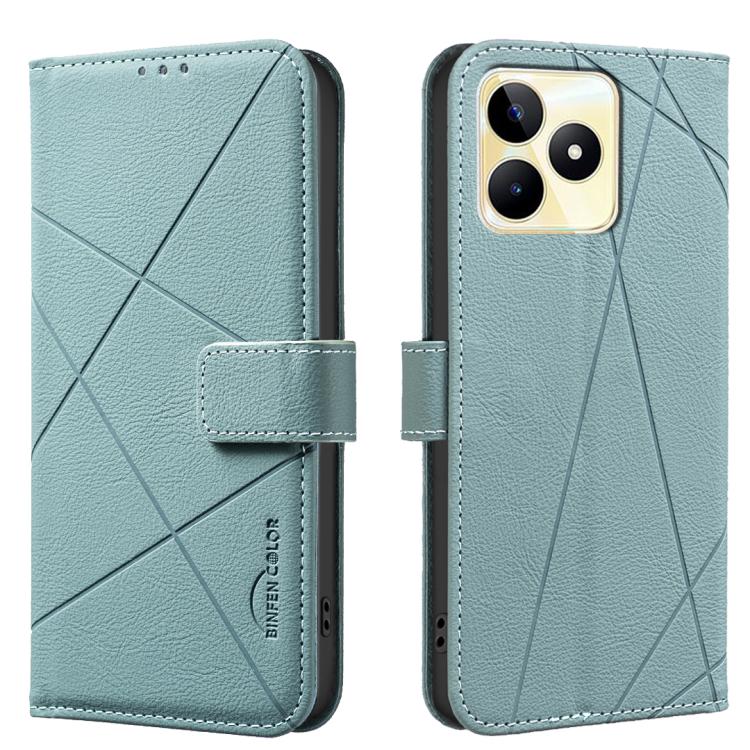 Geometric Pattern RFID Leather Phone Case, For Realme C75 4G, For Realme 12 5G Global, For Realme 12+ 5G, For Realme 12 Pro 5G / 12 Pro+ 5G Global, For Realme 11 4G Global, For Realme 11 5G Global / 11X, For Realme C53, For Realme C55