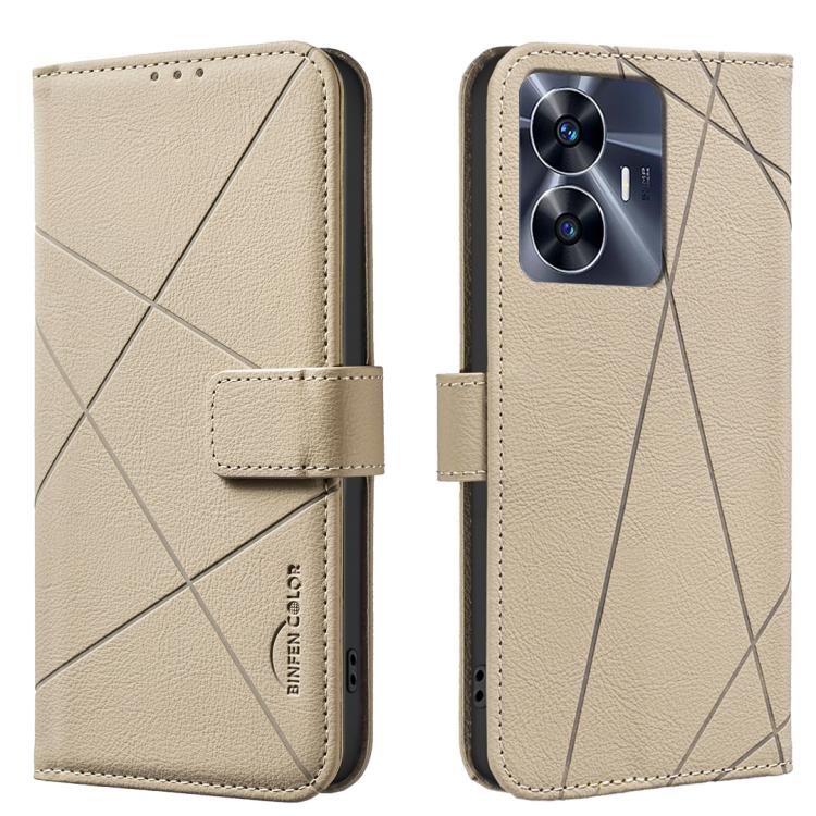 Geometric Pattern RFID Leather Phone Case, For Realme C75 4G, For Realme 12 5G Global, For Realme 12+ 5G, For Realme 12 Pro 5G / 12 Pro+ 5G Global, For Realme 11 4G Global, For Realme 11 5G Global / 11X, For Realme C53, For Realme C55