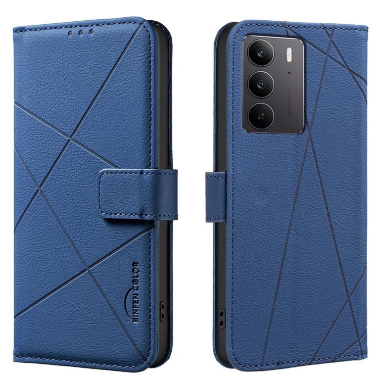 Geometric Pattern RFID Leather Phone Case, For Realme C75 4G, For Realme 12 5G Global, For Realme 12+ 5G, For Realme 12 Pro 5G / 12 Pro+ 5G Global, For Realme 11 4G Global, For Realme 11 5G Global / 11X, For Realme C53, For Realme C55