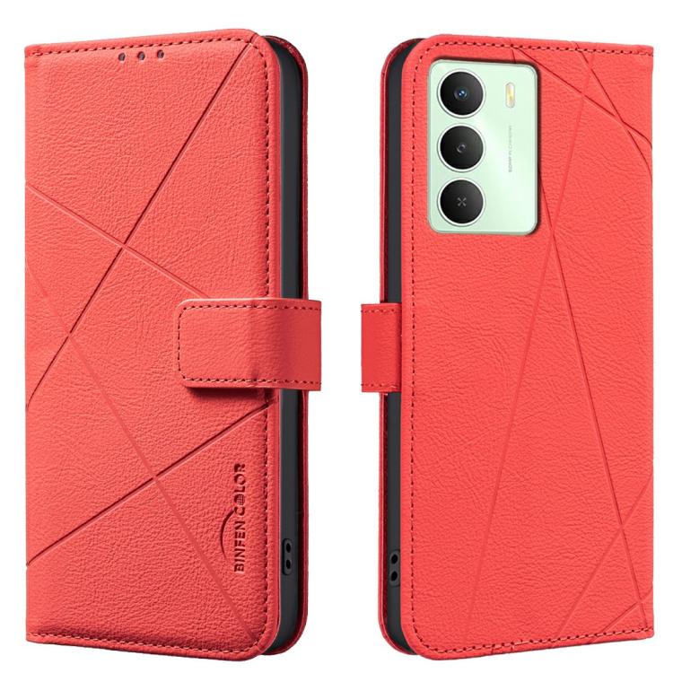 Geometric Pattern RFID Leather Phone Case, For Realme 16T 5G, For Realme 16 5G, For Realme 16 Pro+ 5G, For Realme 16 Pro 5G, For Realme 15 Pro 5G, For Realme 15 5G, For Realme C71 4G Global, For Realme 14x 5G