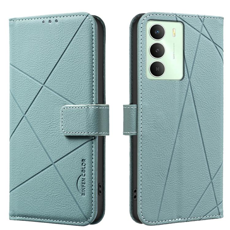 Geometric Pattern RFID Leather Phone Case, For Realme 16T 5G, For Realme 16 5G, For Realme 16 Pro+ 5G, For Realme 16 Pro 5G, For Realme 15 Pro 5G, For Realme 15 5G, For Realme C71 4G Global, For Realme 14x 5G
