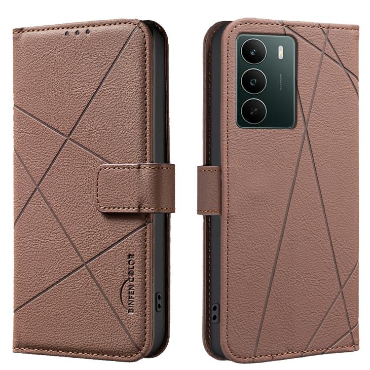 Geometric Pattern RFID Leather Phone Case, For Realme 16T 5G, For Realme 16 5G, For Realme 16 Pro+ 5G, For Realme 16 Pro 5G, For Realme 15 Pro 5G, For Realme 15 5G, For Realme C71 4G Global, For Realme 14x 5G