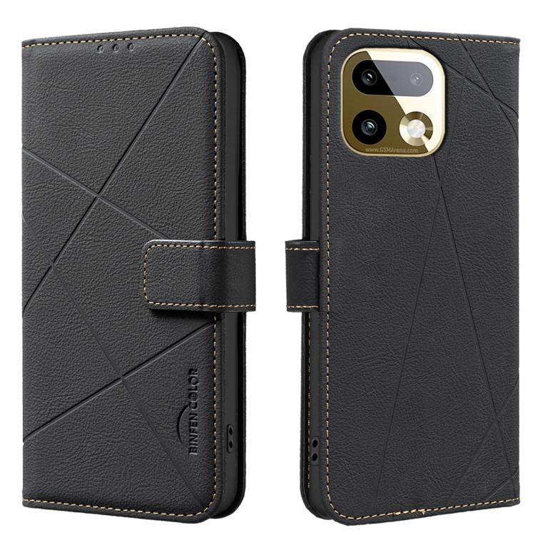 Geometric Pattern RFID Leather Phone Case, For Realme 16T 5G, For Realme 16 5G, For Realme 16 Pro+ 5G, For Realme 16 Pro 5G, For Realme 15 Pro 5G, For Realme 15 5G, For Realme C71 4G Global, For Realme 14x 5G