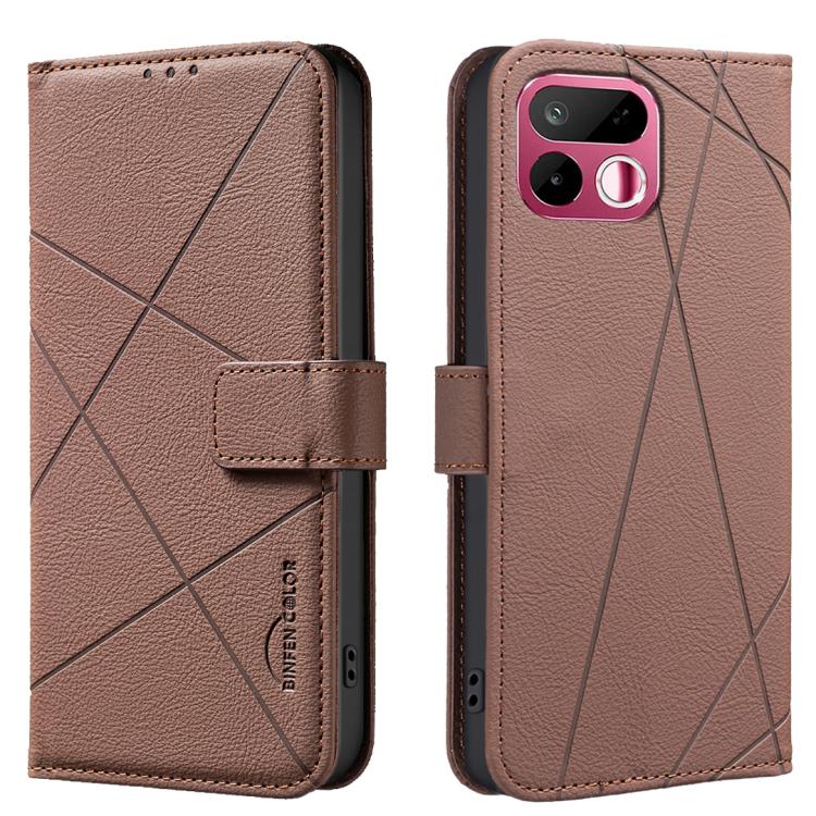 Geometric Pattern RFID Leather Phone Case, For Realme 16T 5G, For Realme 16 5G, For Realme 16 Pro+ 5G, For Realme 16 Pro 5G, For Realme 15 Pro 5G, For Realme 15 5G, For Realme C71 4G Global, For Realme 14x 5G
