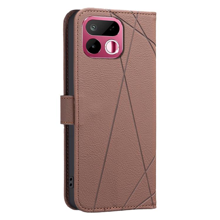 Geometric Pattern RFID Leather Phone Case, For Realme 16T 5G, For Realme 16 5G, For Realme 16 Pro+ 5G, For Realme 16 Pro 5G, For Realme 15 Pro 5G, For Realme 15 5G, For Realme C71 4G Global, For Realme 14x 5G