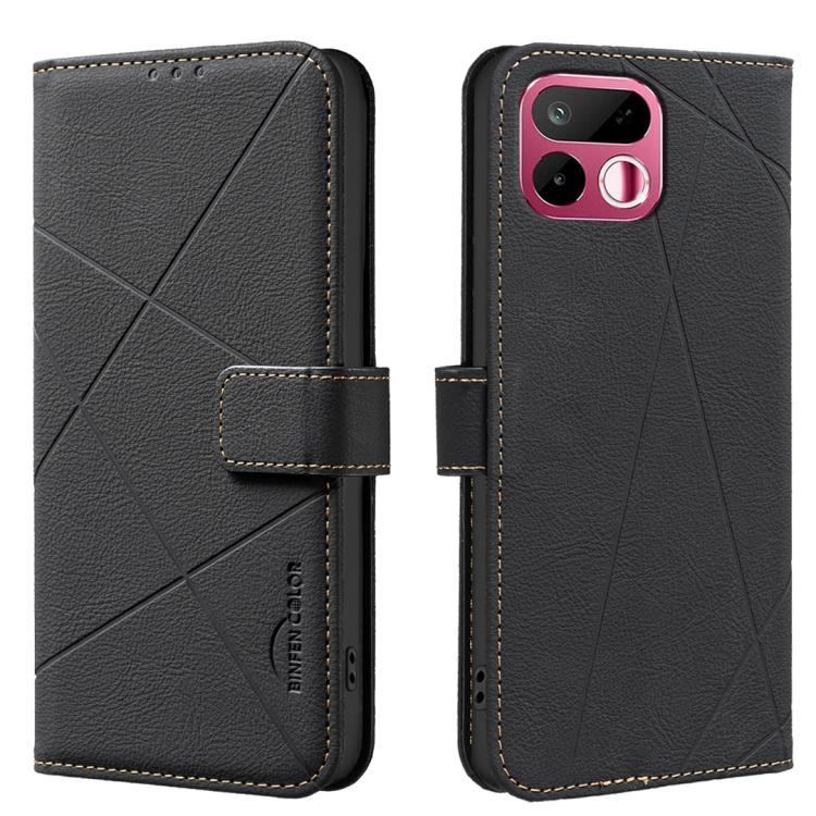 Geometric Pattern RFID Leather Phone Case, For Realme 16T 5G, For Realme 16 5G, For Realme 16 Pro+ 5G, For Realme 16 Pro 5G, For Realme 15 Pro 5G, For Realme 15 5G, For Realme C71 4G Global, For Realme 14x 5G