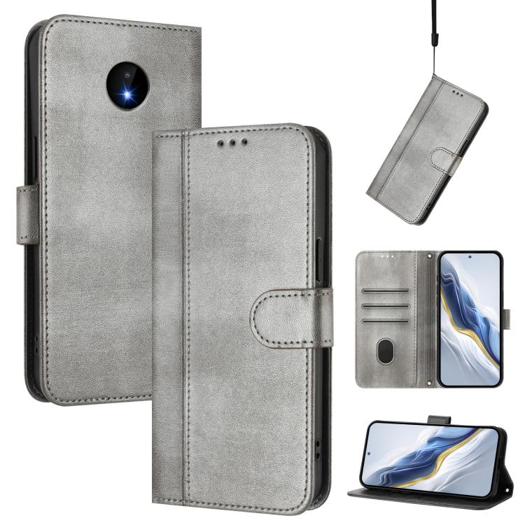 Line Splicing Buckle Retro Leather Phone Case, For Nokia XR20, For Nokia C10 / C20, For Nokia X20 / X10, For Nokia 6.3 / G20 / G10