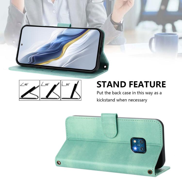 Line Splicing Buckle Retro Leather Phone Case, For Nokia XR20, For Nokia C10 / C20, For Nokia X20 / X10, For Nokia 6.3 / G20 / G10