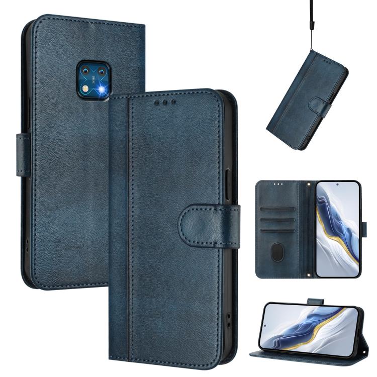 Line Splicing Buckle Retro Leather Phone Case, For Nokia XR20, For Nokia C10 / C20, For Nokia X20 / X10, For Nokia 6.3 / G20 / G10