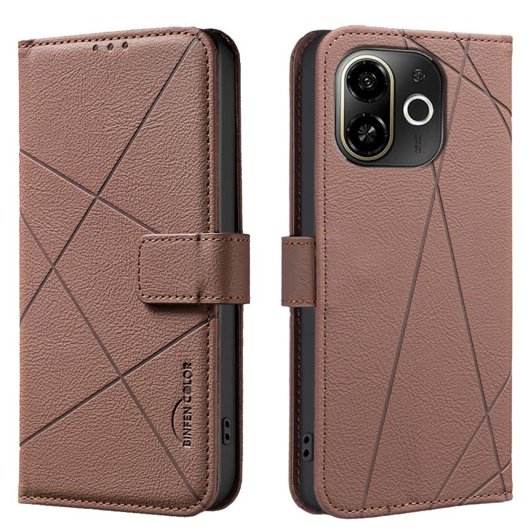 Geometric Pattern RFID Leather Phone Case, For Tecno Spark 40 4G, For Tecno Pova 7 Ultra 5G, For Tecno Camon 40 Pro 4G, For Tecno Pop 9 5G / Spark 30C 5G, For Tecno Pova 6 Neo 5G / Spark 30 5G, For Tecno Spark 30 Pro 4G, For Tecno Spark 30 4G          ...