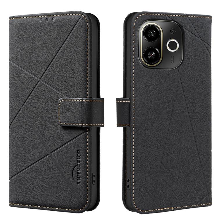 Geometric Pattern RFID Leather Phone Case, For Tecno Spark 40 4G, For Tecno Pova 7 Ultra 5G, For Tecno Camon 40 Pro 4G, For Tecno Pop 9 5G / Spark 30C 5G, For Tecno Pova 6 Neo 5G / Spark 30 5G, For Tecno Spark 30 Pro 4G, For Tecno Spark 30 4G          ...