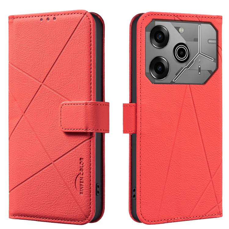 Geometric Pattern RFID Leather Phone Case, For Tecno Spark 40 4G, For Tecno Pova 7 Ultra 5G, For Tecno Camon 40 Pro 4G, For Tecno Pop 9 5G / Spark 30C 5G, For Tecno Pova 6 Neo 5G / Spark 30 5G, For Tecno Spark 30 Pro 4G, For Tecno Spark 30 4G          ...