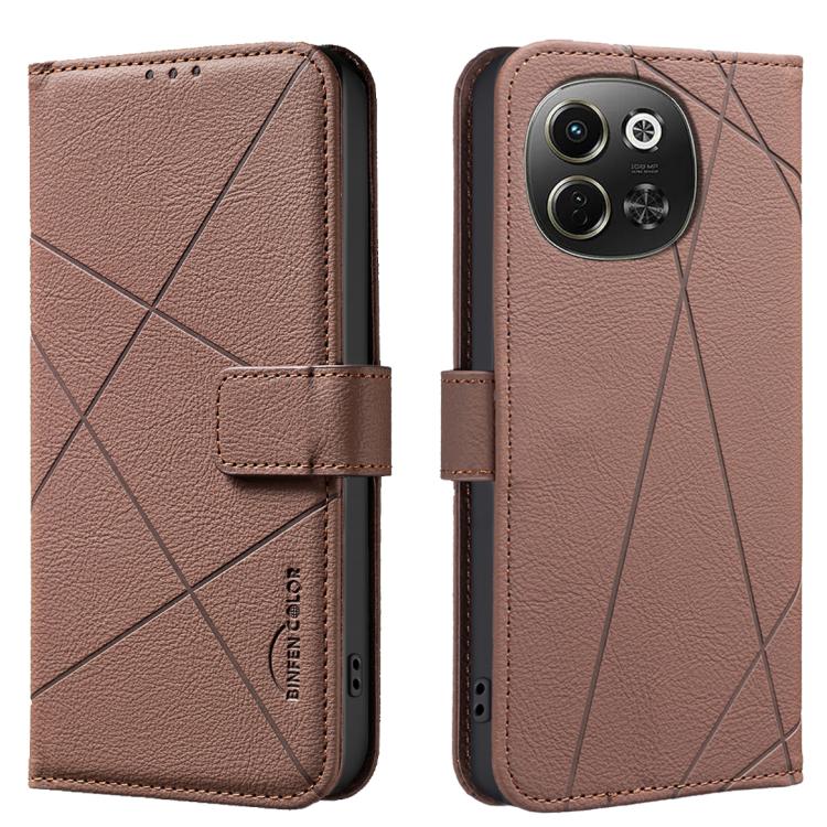 Geometric Pattern RFID Leather Phone Case, For Tecno Spark 40 4G, For Tecno Pova 7 Ultra 5G, For Tecno Camon 40 Pro 4G, For Tecno Pop 9 5G / Spark 30C 5G, For Tecno Pova 6 Neo 5G / Spark 30 5G, For Tecno Spark 30 Pro 4G, For Tecno Spark 30 4G          ...