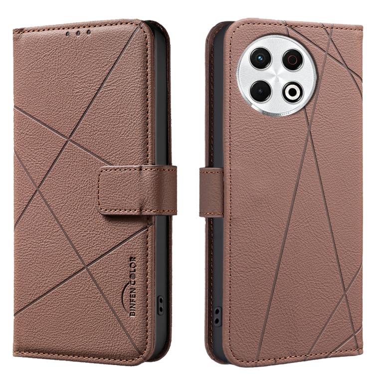 Geometric Pattern RFID Leather Phone Case, For Tecno Spark 40 4G, For Tecno Pova 7 Ultra 5G, For Tecno Camon 40 Pro 4G, For Tecno Pop 9 5G / Spark 30C 5G, For Tecno Pova 6 Neo 5G / Spark 30 5G, For Tecno Spark 30 Pro 4G, For Tecno Spark 30 4G          ...
