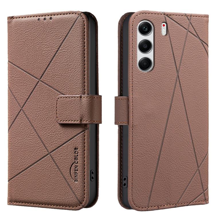 Geometric Pattern RFID Leather Phone Case, For Tecno Spark 40 4G, For Tecno Pova 7 Ultra 5G, For Tecno Camon 40 Pro 4G, For Tecno Pop 9 5G / Spark 30C 5G, For Tecno Pova 6 Neo 5G / Spark 30 5G, For Tecno Spark 30 Pro 4G, For Tecno Spark 30 4G          ...