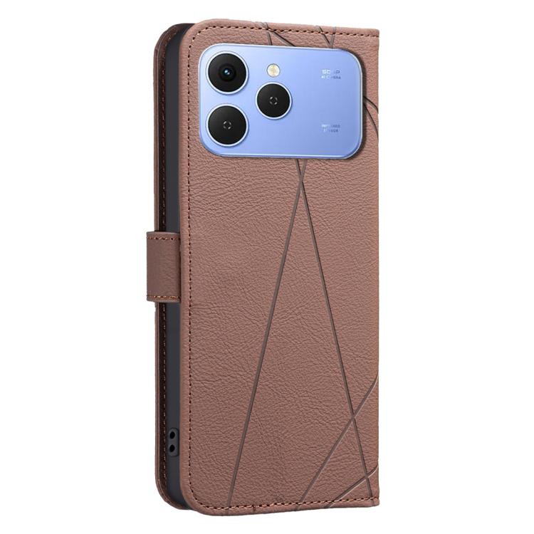 Geometric Pattern RFID Leather Phone Case, For Tecno Spark 40 4G, For Tecno Pova 7 Ultra 5G, For Tecno Camon 40 Pro 4G, For Tecno Pop 9 5G / Spark 30C 5G, For Tecno Pova 6 Neo 5G / Spark 30 5G, For Tecno Spark 30 Pro 4G, For Tecno Spark 30 4G          ...