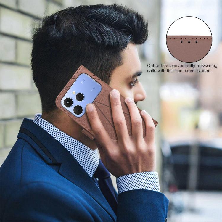 Geometric Pattern RFID Leather Phone Case, For Tecno Spark 40 4G, For Tecno Pova 7 Ultra 5G, For Tecno Camon 40 Pro 4G, For Tecno Pop 9 5G / Spark 30C 5G, For Tecno Pova 6 Neo 5G / Spark 30 5G, For Tecno Spark 30 Pro 4G, For Tecno Spark 30 4G          ...
