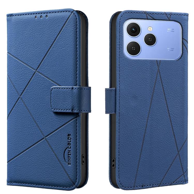 Geometric Pattern RFID Leather Phone Case, For Tecno Spark 40 4G, For Tecno Pova 7 Ultra 5G, For Tecno Camon 40 Pro 4G, For Tecno Pop 9 5G / Spark 30C 5G, For Tecno Pova 6 Neo 5G / Spark 30 5G, For Tecno Spark 30 Pro 4G, For Tecno Spark 30 4G          ...