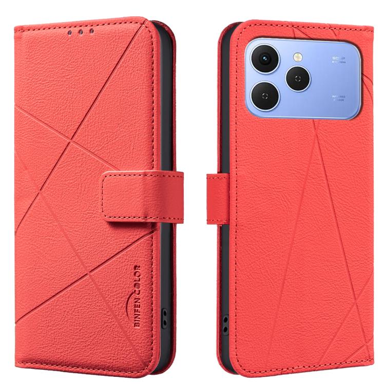 Geometric Pattern RFID Leather Phone Case, For Tecno Spark 40 4G, For Tecno Pova 7 Ultra 5G, For Tecno Camon 40 Pro 4G, For Tecno Pop 9 5G / Spark 30C 5G, For Tecno Pova 6 Neo 5G / Spark 30 5G, For Tecno Spark 30 Pro 4G, For Tecno Spark 30 4G          ...