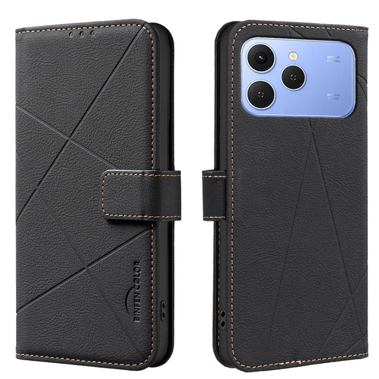 Geometric Pattern RFID Leather Phone Case, For Tecno Spark 40 4G, For Tecno Pova 7 Ultra 5G, For Tecno Camon 40 Pro 4G, For Tecno Pop 9 5G / Spark 30C 5G, For Tecno Pova 6 Neo 5G / Spark 30 5G, For Tecno Spark 30 Pro 4G, For Tecno Spark 30 4G          ...
