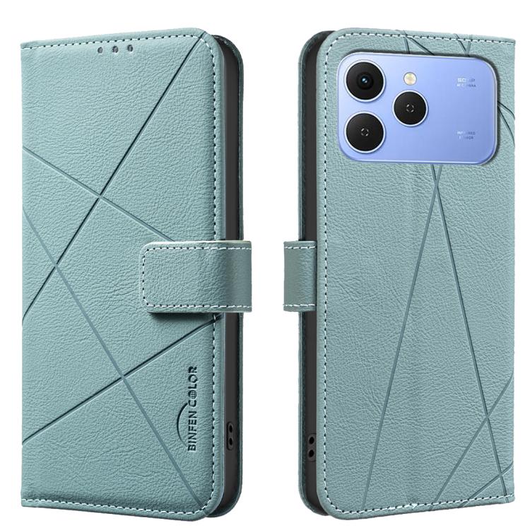 Geometric Pattern RFID Leather Phone Case, For Tecno Spark 40 4G, For Tecno Pova 7 Ultra 5G, For Tecno Camon 40 Pro 4G, For Tecno Pop 9 5G / Spark 30C 5G, For Tecno Pova 6 Neo 5G / Spark 30 5G, For Tecno Spark 30 Pro 4G, For Tecno Spark 30 4G          ...