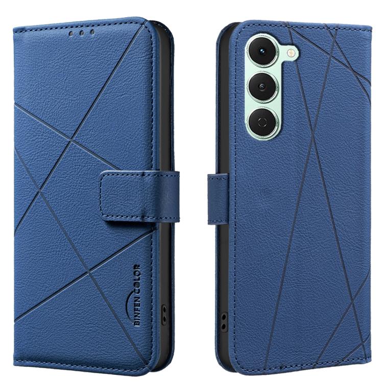 Geometric Pattern RFID Leather Phone Case, For Tecno Spark 50 5G, For Tecno Pova Curve 2 5G, For Tecno Spark 50 4G, For Tecno Camon 50 Pro 4G, For Tecno Camon 50 4G, For Tecno Spark Go 3, For Tecno Pova 7 Pro 5G, For Tecno Spark 40 Pro 4G