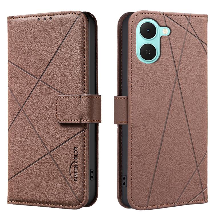 Geometric Pattern RFID Leather Phone Case, For Tecno Spark 50 5G, For Tecno Pova Curve 2 5G, For Tecno Spark 50 4G, For Tecno Camon 50 Pro 4G, For Tecno Camon 50 4G, For Tecno Spark Go 3, For Tecno Pova 7 Pro 5G, For Tecno Spark 40 Pro 4G