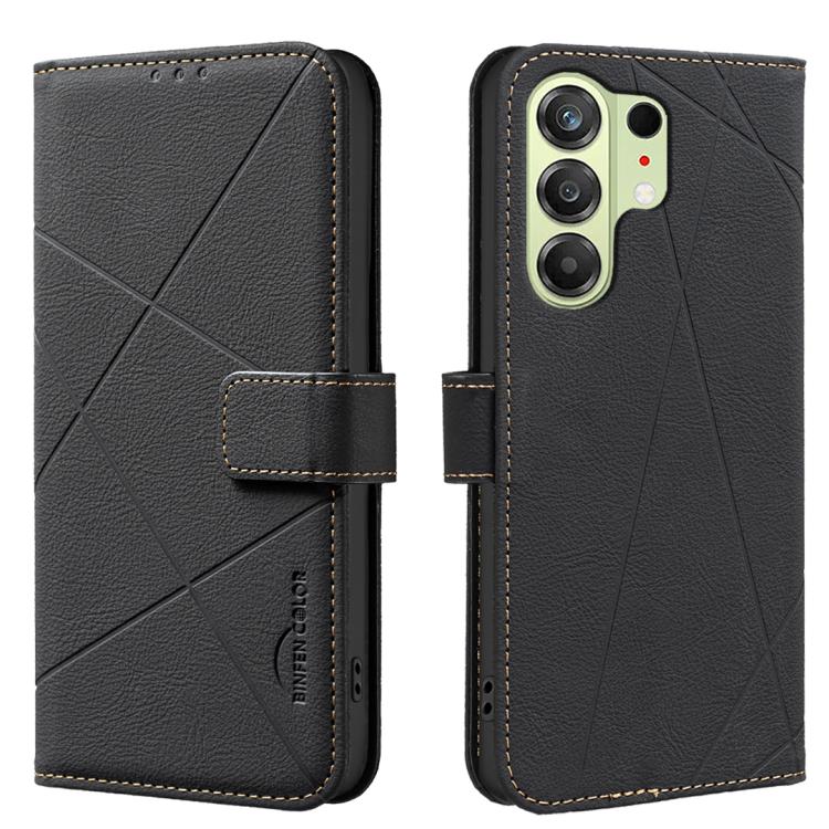 Geometric Pattern RFID Leather Phone Case, For Tecno Spark 50 5G, For Tecno Pova Curve 2 5G, For Tecno Spark 50 4G, For Tecno Camon 50 Pro 4G, For Tecno Camon 50 4G, For Tecno Spark Go 3, For Tecno Pova 7 Pro 5G, For Tecno Spark 40 Pro 4G