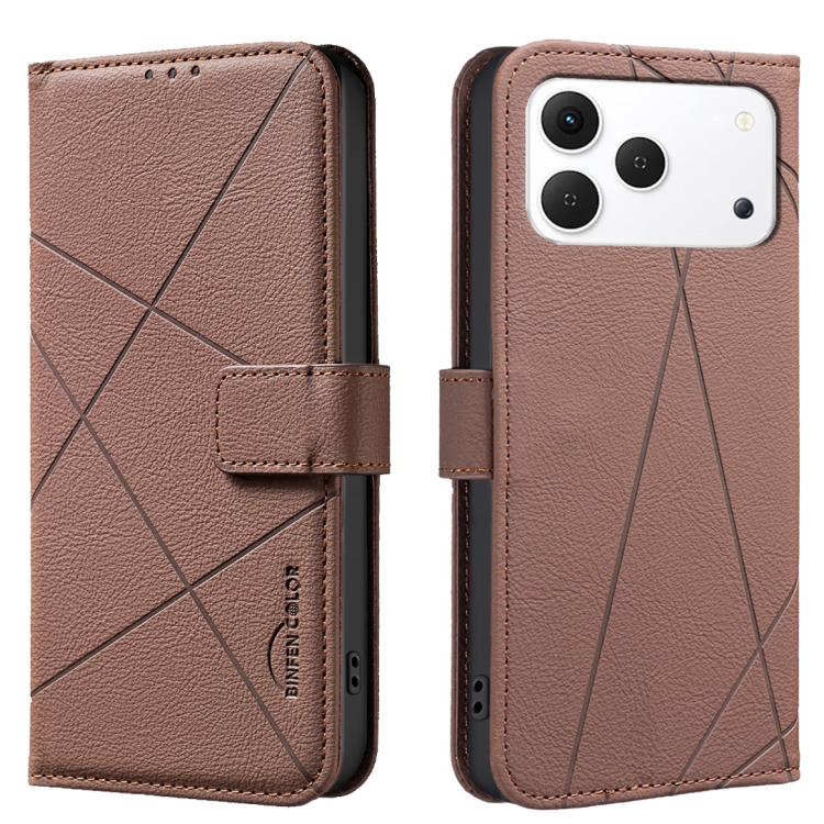 Geometric Pattern RFID Leather Phone Case, For Tecno Spark 50 5G, For Tecno Pova Curve 2 5G, For Tecno Spark 50 4G, For Tecno Camon 50 Pro 4G, For Tecno Camon 50 4G, For Tecno Spark Go 3, For Tecno Pova 7 Pro 5G, For Tecno Spark 40 Pro 4G
