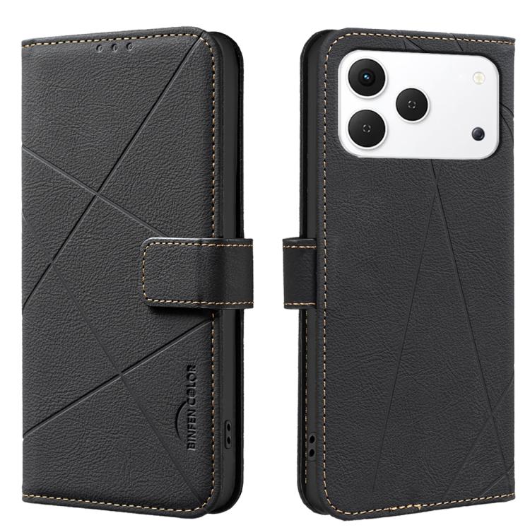 Geometric Pattern RFID Leather Phone Case, For Tecno Spark 50 5G, For Tecno Pova Curve 2 5G, For Tecno Spark 50 4G, For Tecno Camon 50 Pro 4G, For Tecno Camon 50 4G, For Tecno Spark Go 3, For Tecno Pova 7 Pro 5G, For Tecno Spark 40 Pro 4G