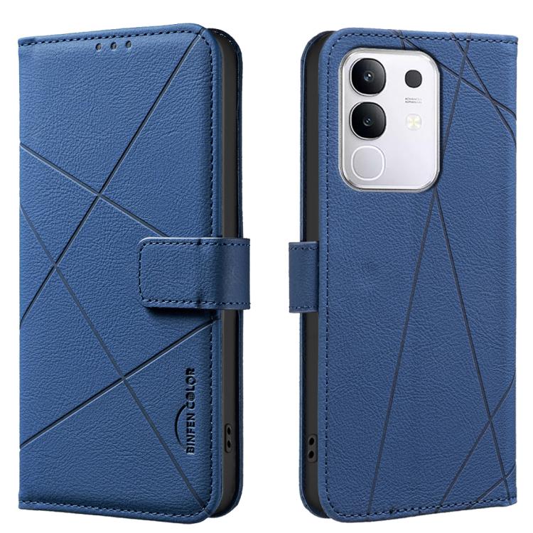 Geometric Pattern RFID Leather Phone Case, For vivo Y21 5G 2026 / Y05 4G, For vivo Y31 5G 2025, For vivo Y400 5G Global, For vivo Y39 5G, For vivo Y29 4G, For vivo Y38 5G / Y200i 5G, For vivo Y03 4G Global, For vivo Y78 5G / Y36