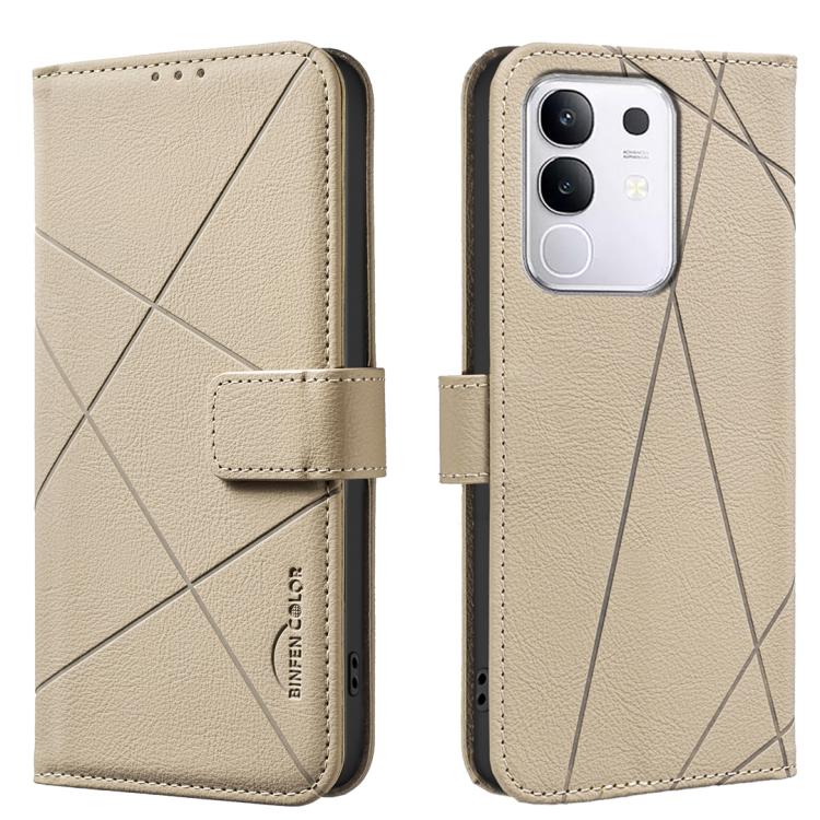Geometric Pattern RFID Leather Phone Case, For vivo Y21 5G 2026 / Y05 4G, For vivo Y31 5G 2025, For vivo Y400 5G Global, For vivo Y39 5G, For vivo Y29 4G, For vivo Y38 5G / Y200i 5G, For vivo Y03 4G Global, For vivo Y78 5G / Y36