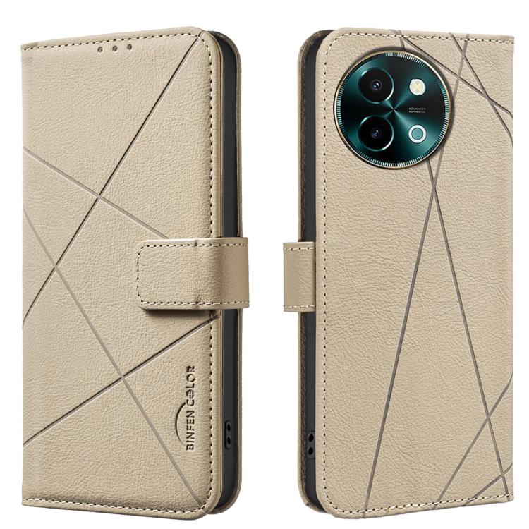Geometric Pattern RFID Leather Phone Case, For vivo Y21 5G 2026 / Y05 4G, For vivo Y31 5G 2025, For vivo Y400 5G Global, For vivo Y39 5G, For vivo Y29 4G, For vivo Y38 5G / Y200i 5G, For vivo Y03 4G Global, For vivo Y78 5G / Y36
