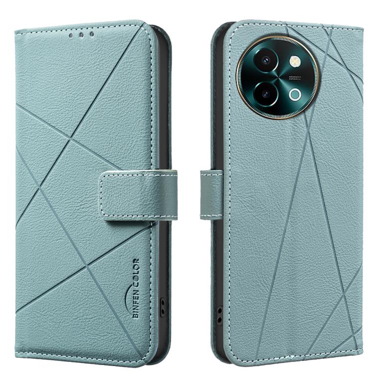 Geometric Pattern RFID Leather Phone Case, For vivo Y21 5G 2026 / Y05 4G, For vivo Y31 5G 2025, For vivo Y400 5G Global, For vivo Y39 5G, For vivo Y29 4G, For vivo Y38 5G / Y200i 5G, For vivo Y03 4G Global, For vivo Y78 5G / Y36