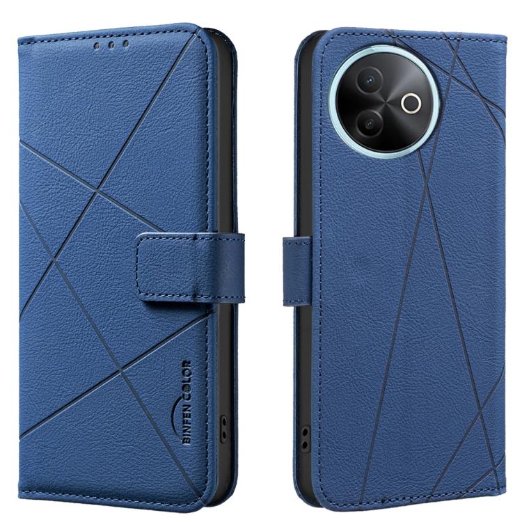 Geometric Pattern RFID Leather Phone Case, For vivo Y21 5G 2026 / Y05 4G, For vivo Y31 5G 2025, For vivo Y400 5G Global, For vivo Y39 5G, For vivo Y29 4G, For vivo Y38 5G / Y200i 5G, For vivo Y03 4G Global, For vivo Y78 5G / Y36