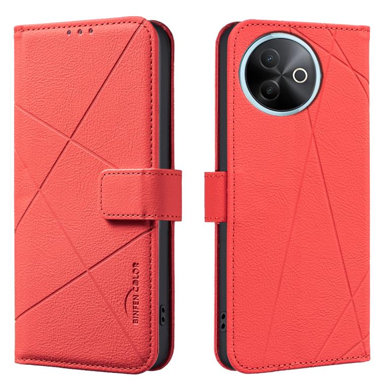 Geometric Pattern RFID Leather Phone Case, For vivo Y21 5G 2026 / Y05 4G, For vivo Y31 5G 2025, For vivo Y400 5G Global, For vivo Y39 5G, For vivo Y29 4G, For vivo Y38 5G / Y200i 5G, For vivo Y03 4G Global, For vivo Y78 5G / Y36
